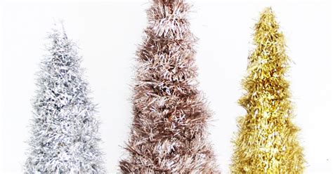 A Bubbly Life Diy Metallic Tinsel Trees