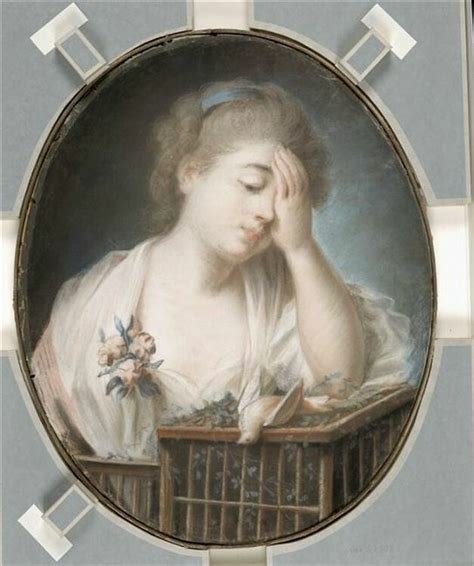 Jeune Fille Pleurant Son Oiseau Mort Louvre Collections