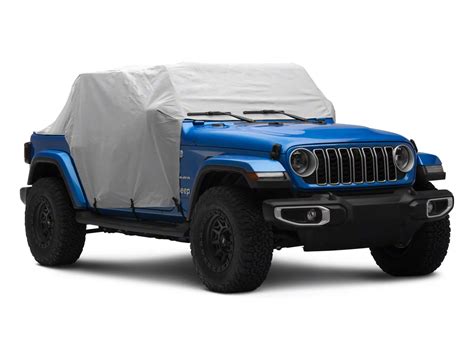 Steinjager Jeep Wrangler 5 Layer Full Door Cab Cover Gray J0058137 18 24 Jeep Wrangler Jl 4