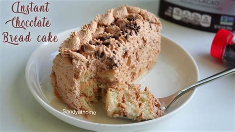 Instant chocolate bread cake, No bake chocolate cake - Sandhya's recipes