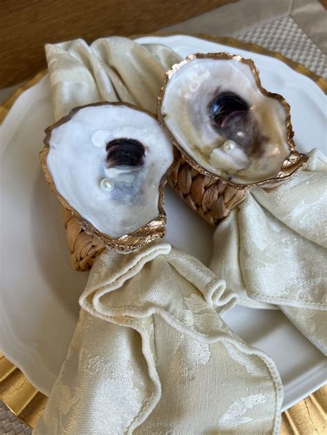 Oyster Shell Napkin Holders Clam Shell Napkin Holder Set Of 2