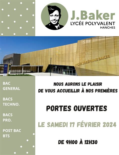 Journée Portes Ouvertes 2024 Lycée Joséphine Baker