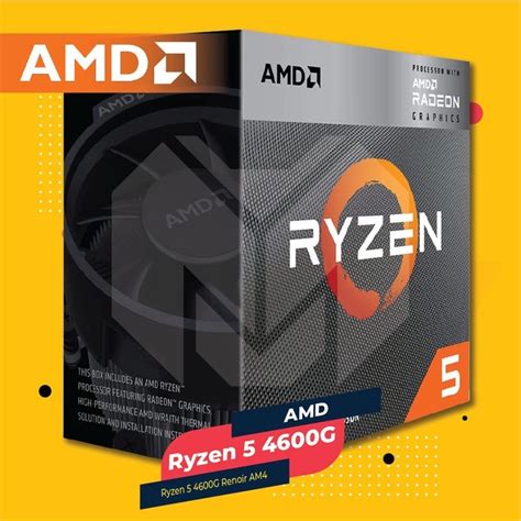 Jual AMD Ryzen 5 4600G Renoir 6 Cores 12 Threads 4 2Ghz AM4 Processor