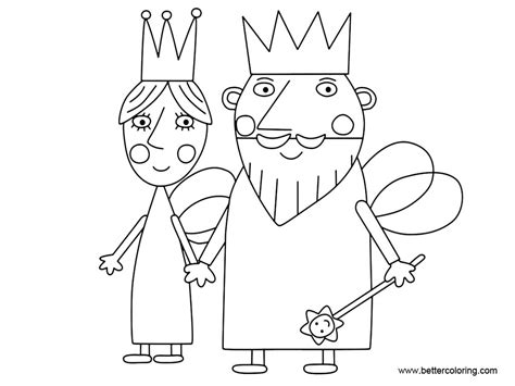 Ben And Holly Little Kindom Coloring Pages Free Printable Coloring Pages