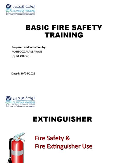 Basic Fire & Fire Extinguisher Training | PDF | Materials | Fires