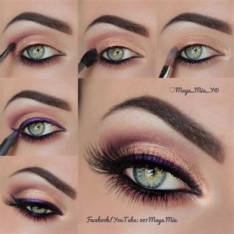 Blur Purple Eyeliner Makeup Tutorial For Brides - Style Hunt World