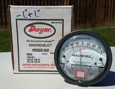 Dwyer Usa Model Magnehelic Gage Range Inch Wc Dwyer Usa