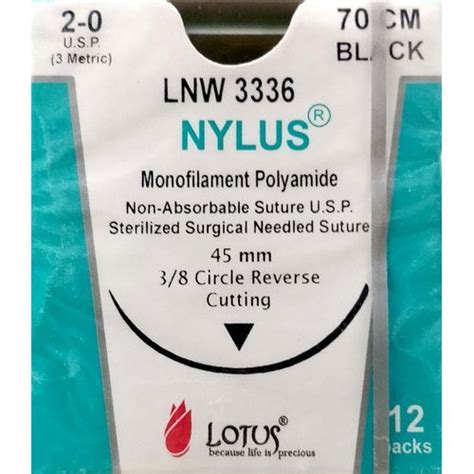 Non Absorbable Suture India Nylus Suture Monofilament Polyamide At