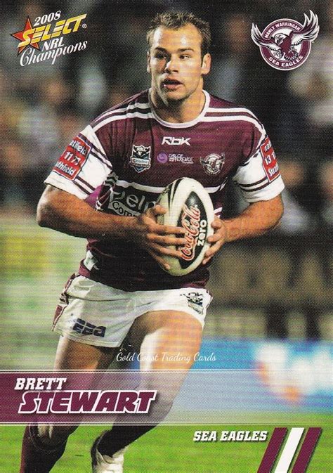 Nrl Champions Common Card Base Brett Stewart Manly Sea