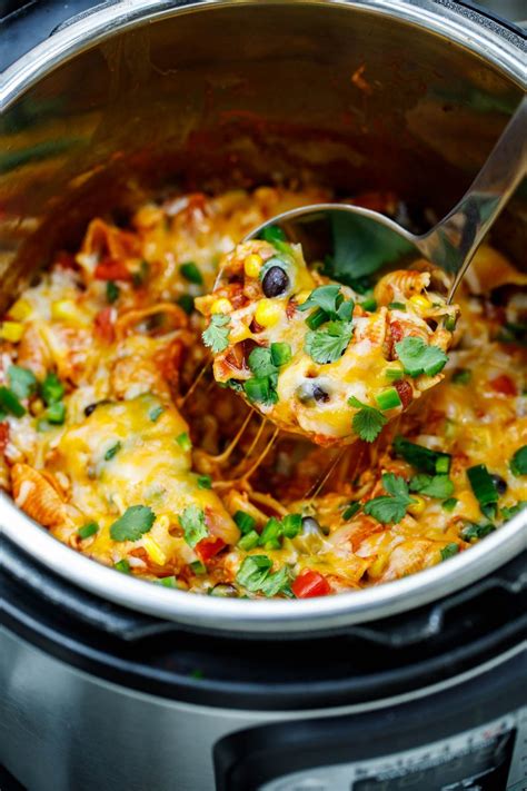 Vegetarian Instant Pot Taco Pasta Recipe Peas And Crayons