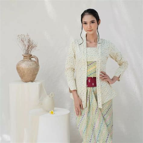 Jual Khalisa Batik Kebaya Kutu Baru Modern Bahan Katun Jepang By