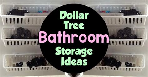 Dollar Tree Bathroom Storage Ideas To Organize Small Cluttered Bathroom