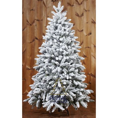 Artificial Christmas Tree PVC Snow Tree Deluxe - Frosted Pine - 180 cm - Artificial Christmas ...