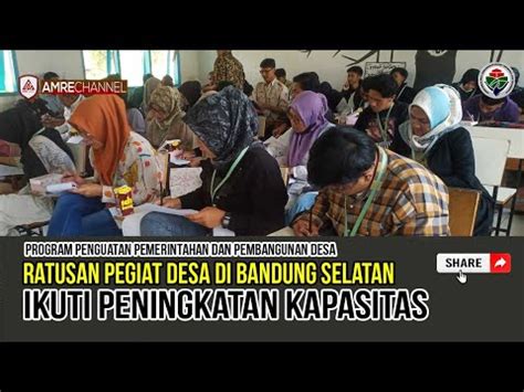 Peningkatan Kapasitas Pegiat Desa Kabupaten Bandung P Pd Youtube