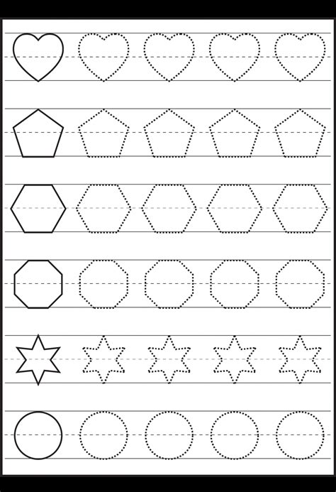 Free Shape Tracing Worksheet Martin Lindelof