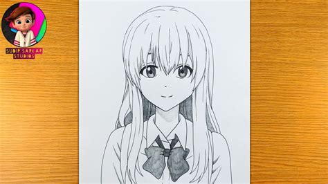 How to draw Nishimiya Shouko from a silent voice - YouTube