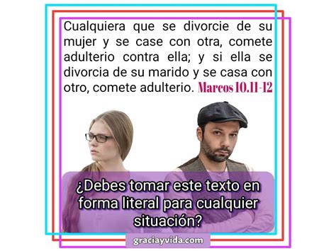 Adulterio Divorcio Y Nuevo Casamiento Gracia Y Vida