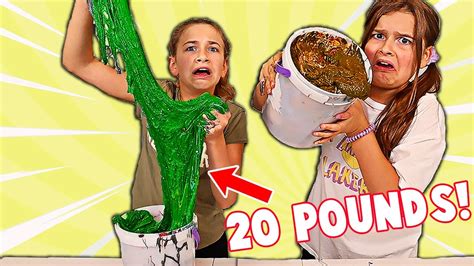 Fix This 20 Pound Bucket Of Slime Challenge Jkrew Youtube