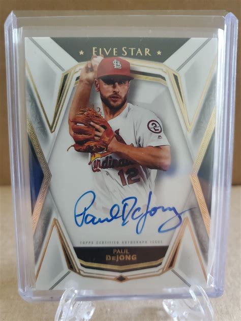 2019 Topps Five Star Autographs Purple FSA PD Paul DeJong 50 AU