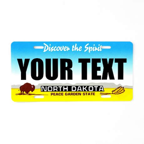 North Dakota Custom License Plate by ranger275store