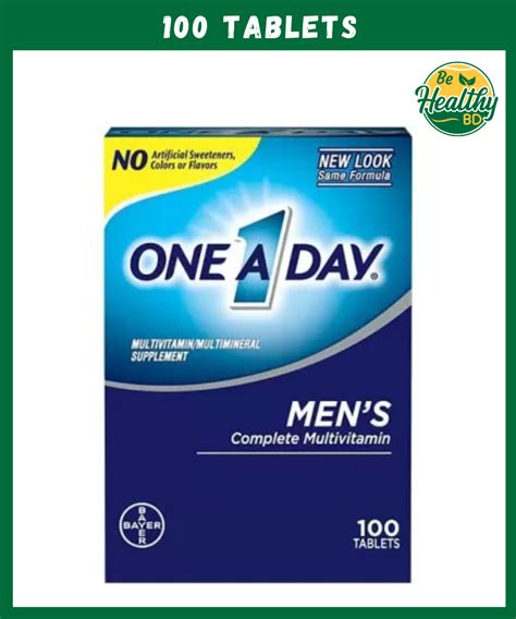 One A Day Men S Complete Multivitamin Tablets Behealthybd