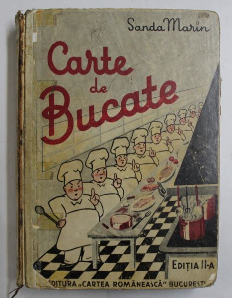 CARTE DE BUCATE SANDA MARIN 1936 Editia A II A