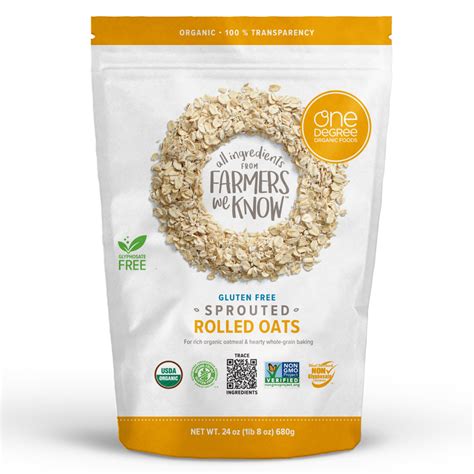 Organic Sprouted Rolled Oats G One Degree Organics Us