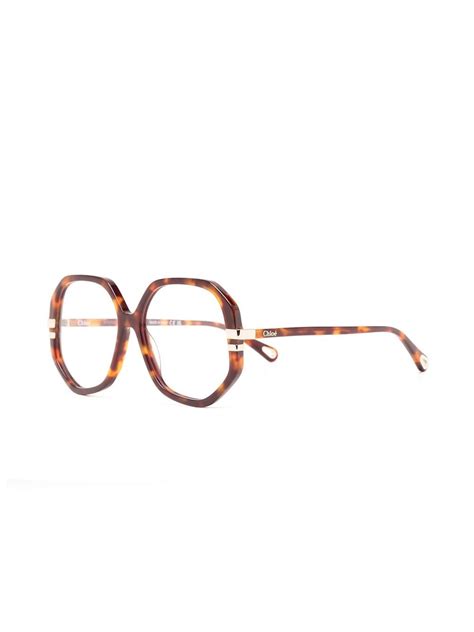 Chloé Eyewear Oversized Frame Glasses Farfetch