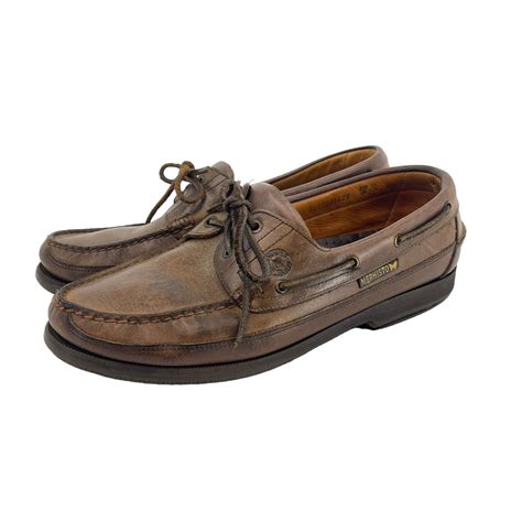 Mephisto Mens Size 10 5 Spinnaker Brown Leather Boat Shoes Slip On