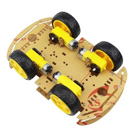 4 Wheel Robot Smart Car Chassis Kits Car With Speed Encoder For Arduino At Best Price In Guwahati