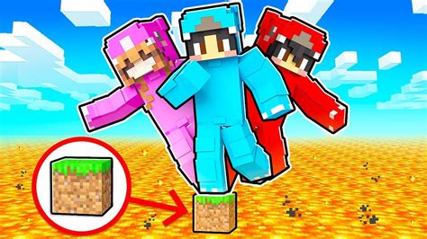 Minecraft But We’re On ONE TINY BLOCK! Pt 3 - YouTube