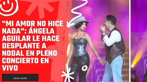 Ángela Aguilar le hace desplante a Nodal en pleno concierto en vivo