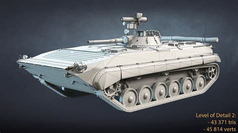 3D BMP-1 And BMP-1P Model - TurboSquid 2059371