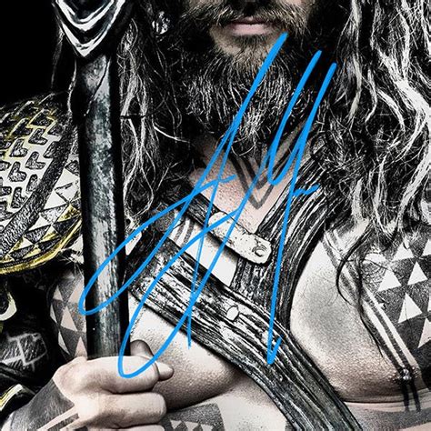 Aquaman Jason Momoa Photo Limited Signature Edition Custom Frame Rare T