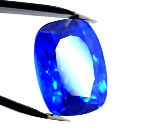 Pietra Preziosa Sciolta Certificata A Cuscino Blu Di Tanzanite Naturale