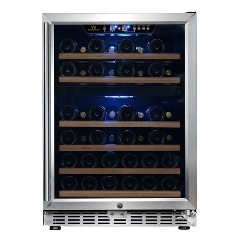 Kingsbottle 24″ Dual Zone Under Counter Built In Wine Cooler Kbusf54d Review Hot New Product