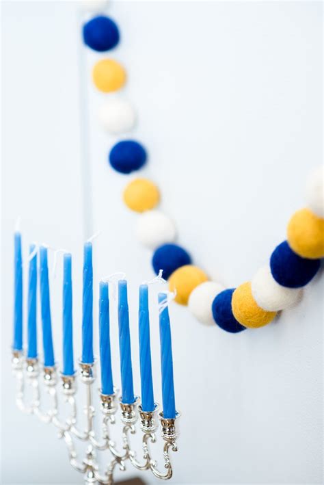 Hanukkah Decorations Hanukkah Garland Ball Felt Etsy