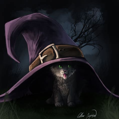 Witch Kitten In Training By Lucithen On Deviantart