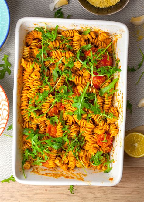 Red Pepper Pesto Pasta So Vegan