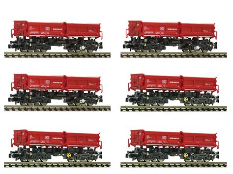 Fleischmann N Güterwagen Set Muldenkippwagen Epoche VI 6 teilig 6660023