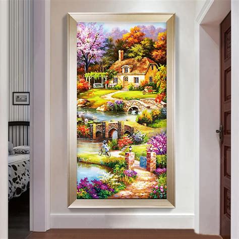 Puzzle De Peinture De Diamant Paysage Romantique Paysage Magnifique