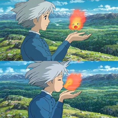 Sophie And Calcifer Howls Moving Castle Howls Moving Castle Calcifer