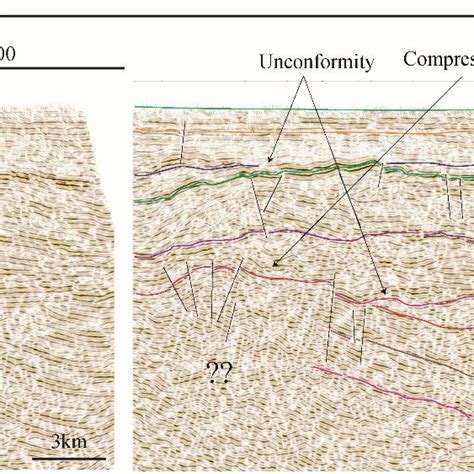 Seismic Line ΝΟ Left Part Un Interpreted Regional Seismic Profile