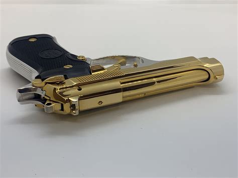 Gold Plated Beretta 92fs American Golden Gun