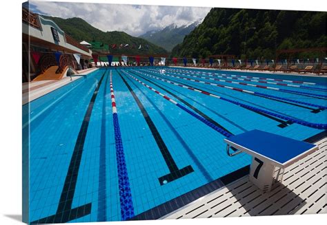 Swimming Pool At Grand Hotel Polyana Gazprom Ski Resort Russia