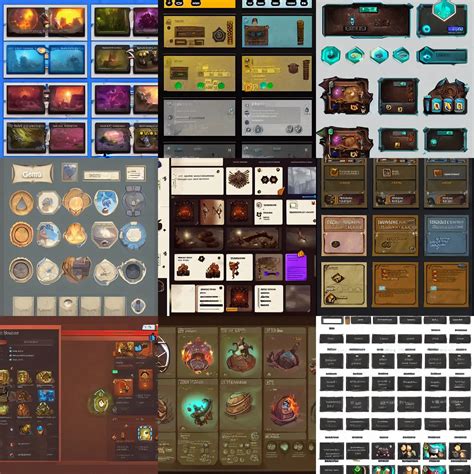 Collection Of Ui Elements For Rpg Game Game Dev Art Stable Diffusion