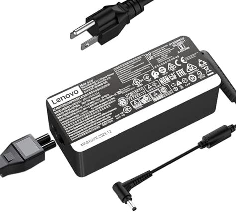 Amazon 65W 45W Laptop Charger Round Tip AC Adapter For Lenovo