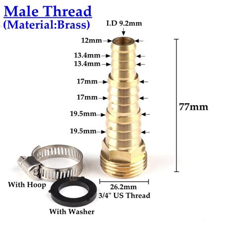 Robinet Raccord Male Thread Alloy For L L In Hose Connecteur