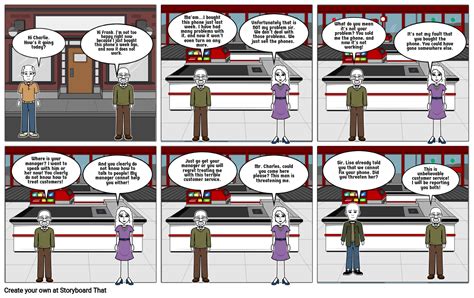 Unhappy Customer Storyboard Por Abrown2021