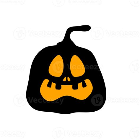 Yellow Pumpkin For Carving Scary Ghost Faces For Halloween Png